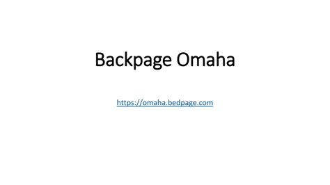 omaha backpage